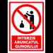 Indicator de securitate interzis aruncatul gunoiului